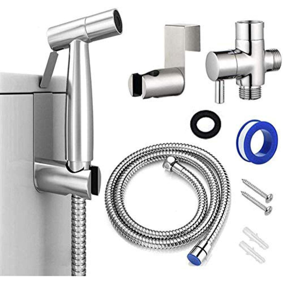 Hand Held Bidet Sprayer Set - Stainless Steel Adjustable Toilet Bidet Shower Nozzle For Easy Cleaning And Hygiene 9119770687227