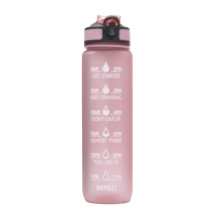 User Friendly 1 Litre Water Bottle Portable 1L Water-Pink.
