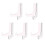 Lot de 5 supports de plaque d'affichage en acrylique, support-S 1