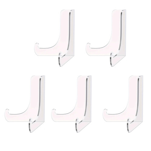Lot de 5 supports de plaque d'affichage en acrylique, support-S