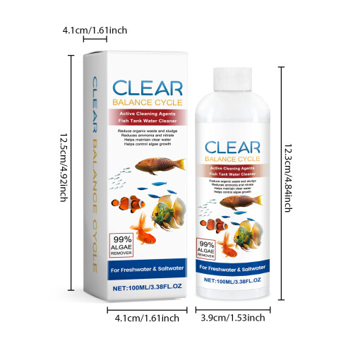 100ml Aquariums Odor Reduce Stain Solution Water Purifying Home 2