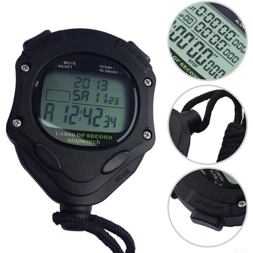Digital Stopwatch With 100Lap Memory, UserFriendly Interface, Lap Time Storage 1