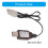 USB-Ladekabel für 9,6 V NiMH NiCD Remote-Autobatterie mit 3