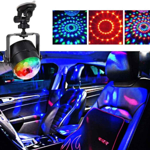 Φώτα σκηνής RGB για πάρτι με DJ, φως πάρτι LED με τηλεχειριστήριο και 2