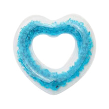 Galleggianti da piscina a forma di piuma e cuore, realizzati in PVC resistente e dal design trasparente per un divertimento estivo duraturo, con