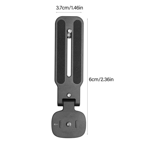 Kamera-Blitzhalter aus massivem Aluminium, flexible Montage für 2