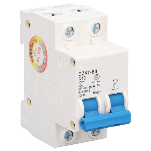 Dimensioni compatte, 2P Interruttore automatico miniaturizzato, potente e resistente per soluzioni elettriche robuste 1