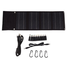 Caricabatterie a pannello solare pieghevole per uso di emergenza, caricabatterie solare con uscita USB, alta efficienza, leggero e portatile,