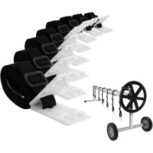 Pool Cover Straps, In-Ground Swimming Pools Essential, Easy Installation for Hassle-Free Attachment of Solar Covers to Reels