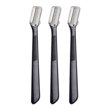 Conjunto de aparador de sobrancelhas, presilhas de cabelo para modelagem precisa, lâminas de alumínio antiderrapantes para mulheres, aparador de