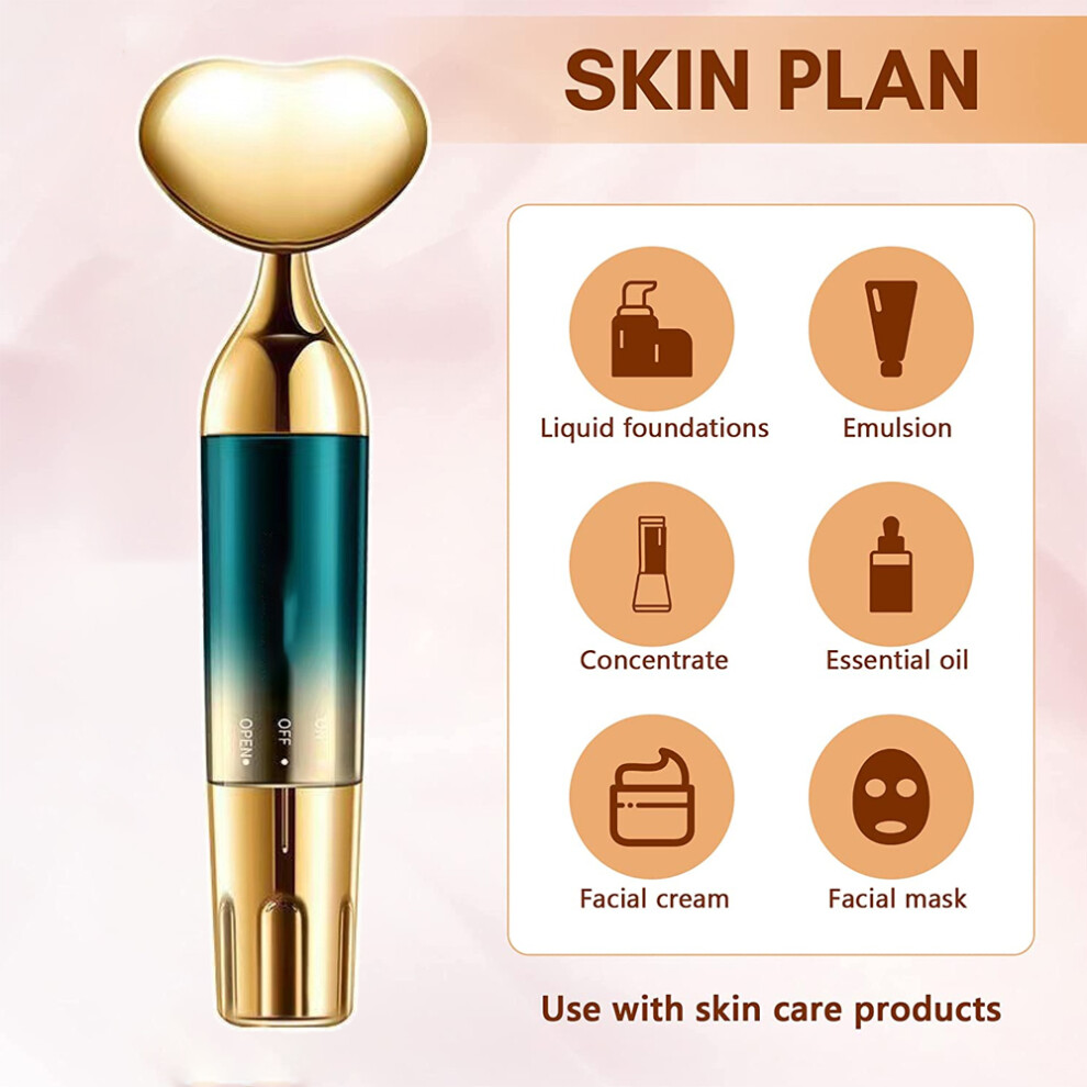 Gold Elevate Your Skincare Routine With Our 24K Face Massager Roller, A Versatile Tool For Radiant Skin