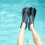 Πτερύγια Snorkel μεγέθους ταξιδιού, ρυθμιζόμενα πτερύγια κολύμβησης με ανοιχτή 5