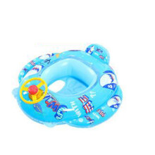 Adorabile salvagente per bambini a forma di auto, giocattolo da piscina ecologico e resistente in PVC, gonfiabile e sgonfiabile rapidamente per