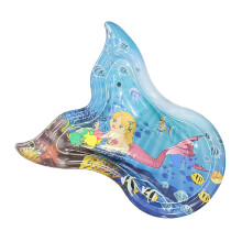 Sensor Water Play Mat, Inflatable Water Pad For Toddler, Outdoor Carpet Mat, Fish Design Bedroom Bath