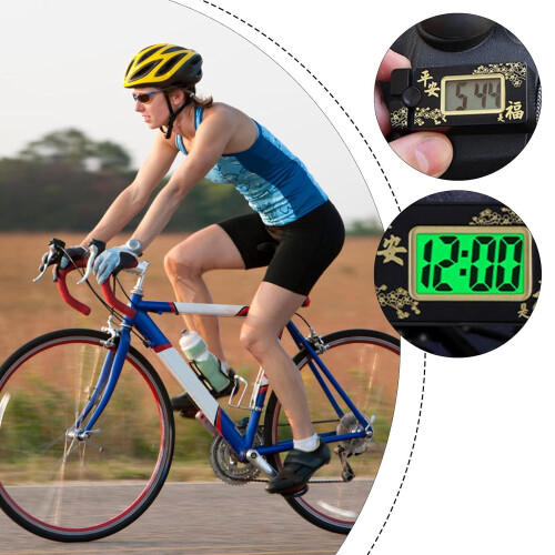 Car Digital Clock with Clear LCD Display and Soft Night Light for Motorcycle Dashboard 1