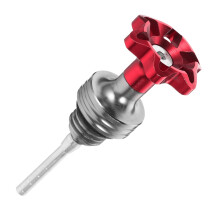 Motorcycle Oil Level Indicator Accurate Measurement Fuel Tank Gauge Easy Install Stylish Red Upgrade