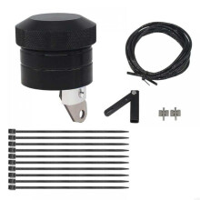 Motorcycle Chain Lubricator with Automatic Chain Oiling, Weatherproof Universal Kit, Black