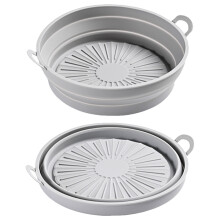 Gesundes Kochen: Silikon-Einsätze für Heißluftfritteusen – antihaftbeschichtet, hitzebeständig, BPA-frei, lebensmittelecht, spülmaschinenfest,
