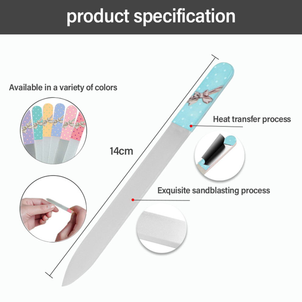 Elevate Your Nail Care Routine With Crystal Glass Nail File, Portable And Hygienic Choice For Sensitive Nails And Skin, High-Quality Tempered Glass