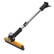 Car Snow Shovel and Ice Scraper, Extendable Alloy Steel Head with LED Light, 360 Rotation Ergonomic Grip for Car and Truck