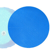 12Ft Round Solar Pool Cover Heavy Duty Cuttable Blanket for Outdoor Swimming Heat Retention