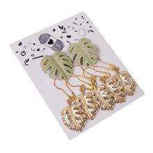 Stitching Marker Charm zum Stricken, Weben,-grünes Monstera