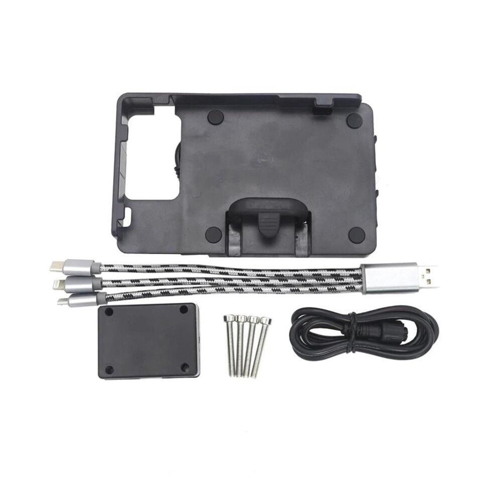 Motorcycle Navigation Bracket For Bmw S1000xr 2020-2024 Gps Phone Holder Adapter Stand 3 Mobile Device Support Black 9001264930554