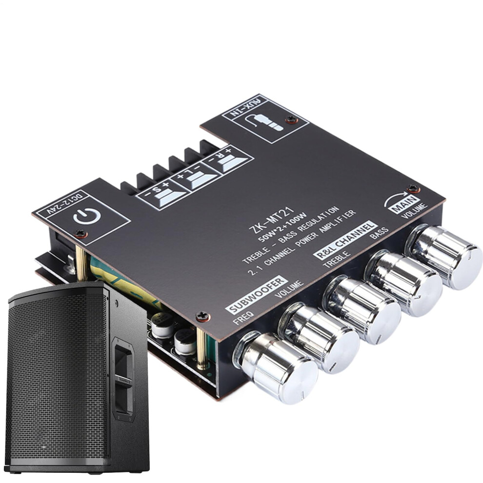 Audio Amplifier Board 2.1 Channel Bluetooth 5.0, 100W Subwoofer, Wide Voltage For Home Theater 9001264930806