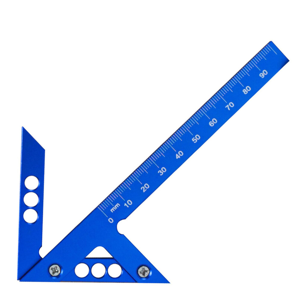 Center Finder Tool Aluminum Alloy Centering Ruler 45/90 Degree For Woodworking Projects 9001264929602
