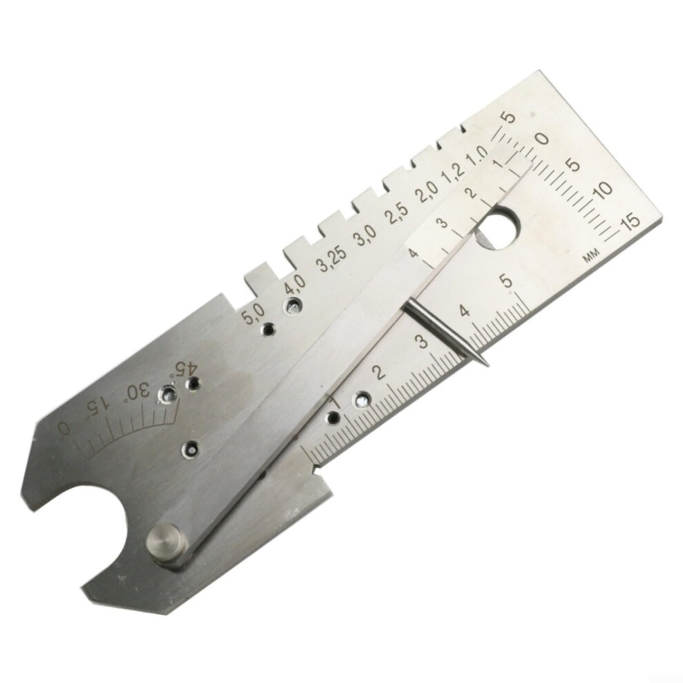 Stainless Steel Welding Gauge Weld Depth Measurement Tool, Pipe Inspection Instrument, Gap Width Meter 9001264930950