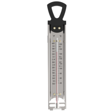 Termômetro para fritar doces com presilha, faixa de temperatura de 40C a 200C (100F a 400F), aço inoxidável à prova de ferrugem, design