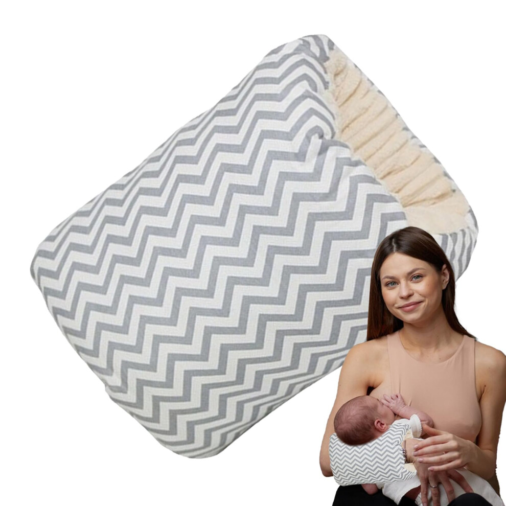 Nursing Arm Pillow, Soft Washable Travel Pillow with Arm Hole for Kids and Newborns, Anti-Spitting Support