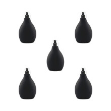 Empty Powder Spray Bottle Refillable Cosmetic Spray Bottle Waterproof Hair Fiber Applicator 5Piece Black