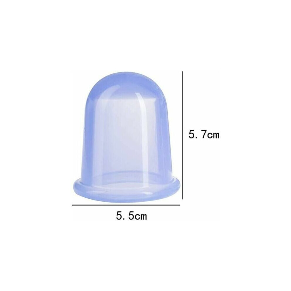Silicone Massage Cups, Massage Cupping Therapy Sets, Anti Cellulite Vacuum Cup Silicone Cupping Tools for Promoting Blood Flow and Pain Relief, Ideal