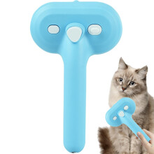 Dog Hair Brush Detangling Shedding Cat Comb Built In Spray Function For Small Medium Pets Blue