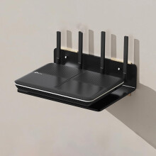 Wall Mounted Projector Shelf, Black Aluminum Router Rack for DVD Players, Blu-Ray Players, Media Boxes, 23cm