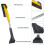 Car Snow Removal Tool with Long Handle Snow Brush and Ice Scraper for Efficient Winter Use 5