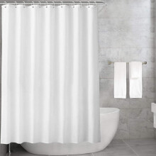 Hochwertiger, wasserdichter Duschvorhang aus schnelltrocknendem Premium-EVA-Material in Hotelqualität, ungiftig, geruchsneutral, mit 12 rostfreien
