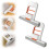 Mini Sponge Mop Foldable SelfSqueeze Wet Dry Use for Kitchen Bathroom Small Spaces Orange 2 1