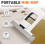 Mini Sponge Mop Foldable SelfSqueeze Wet Dry Use for Kitchen Bathroom Small Spaces Orange 2 4