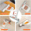 Mini Sponge Mop Foldable SelfSqueeze Wet Dry Use for Kitchen Bathroom Small Spaces Orange 2 2