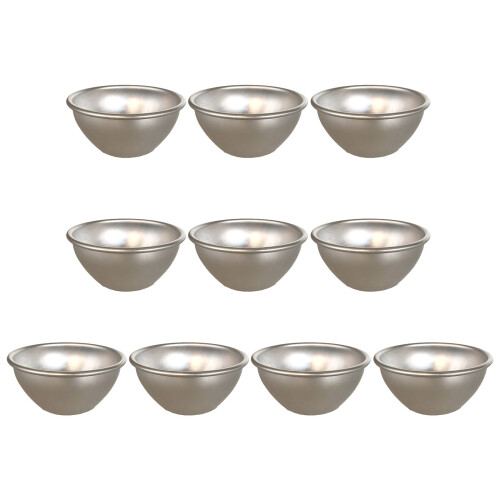 10pcs Convenient Pudding Moulds Nonstick Muffins Tin-B07