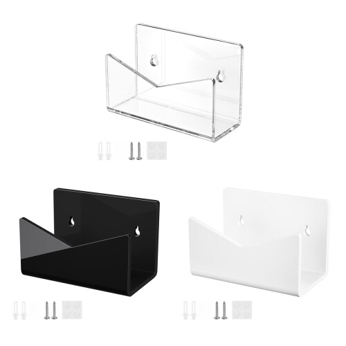 Acrylic Envelope Holder Convenient Document Storage Rack-Black 1