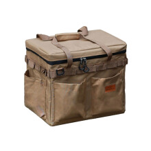 Outdoor Camping Gas Tank Storage Bag Large Capacity-Sand color