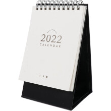Årlig agenda-organisator, nyttårskalender 2024-2025 for kontorrekvisita på hjemmekontor/skole, mini stående kalender med lettflyttbare perforerte