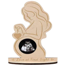Baby Ultrasound Photo Frame - 4x6 Inch Picture Holder for Expecting Moms, Gifts for Pregnant Wives and Friends
