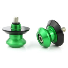 8mm Motorcycle Swingarm Spools Stand Sliders CNC Aluminum for BMW S1000RR S1000R S1000XR M1000R Green