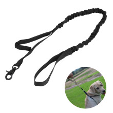 Elastische Bungee-Taktikleine für Hunde, zwei Griffe zur besseren Kontrolle und mehr Komfort, geeignet für Spaziergänge und Campingausflüge