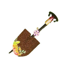Handcrafted Couple Duck Garden Art Shovel Ornaments-pink