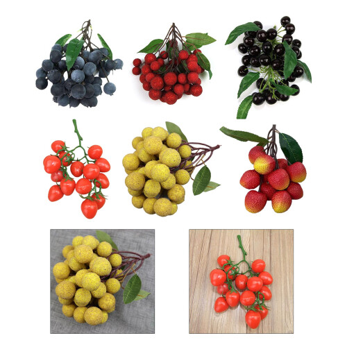 Artificial Fruit Plastic Fruit, Bunch of Simulation-bayberry 2